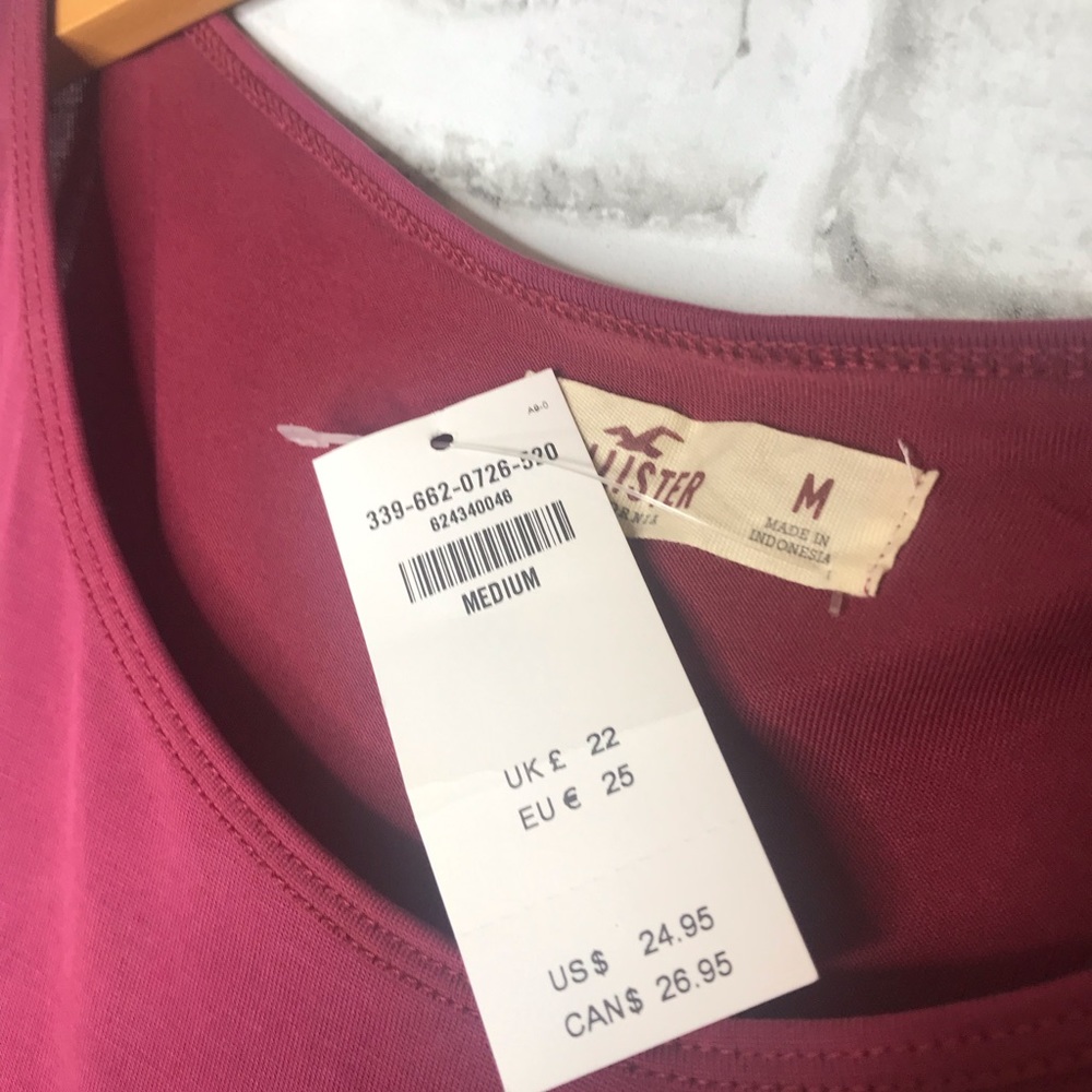 Maroon Hollister Bell Long Sleeve Top - Picture 2 of 8